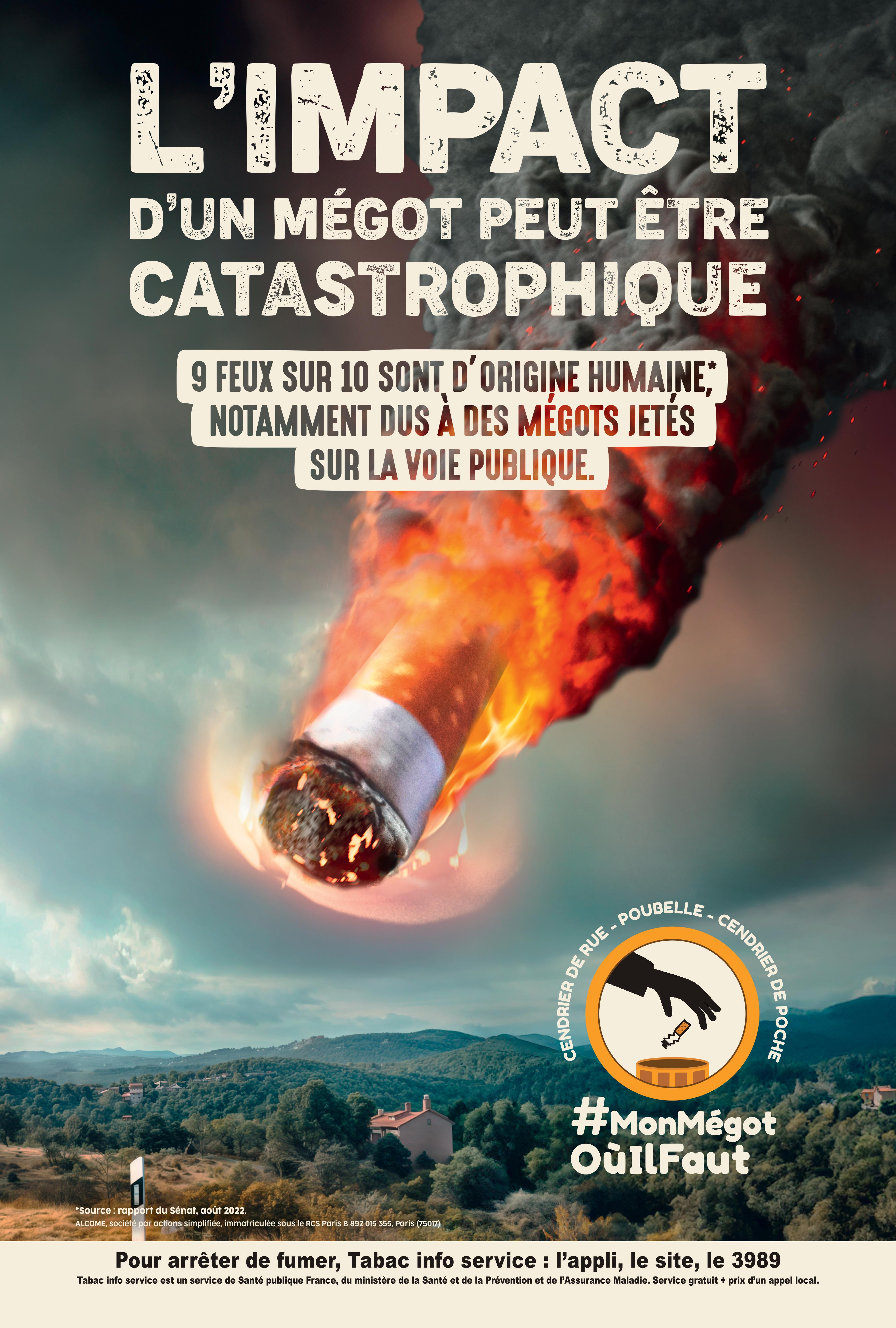 Campagne sensibilisation risque incendie mégots
